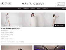 Tablet Screenshot of mariagorof.com